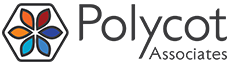 Polycot Associates Logo (four stylized leaves of different colors)